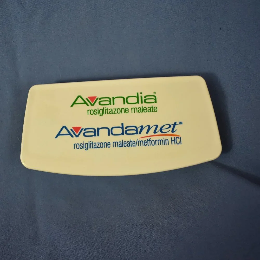 Avandia Medical Drug Rep Pharmaceutical Advertising Binder Clip Sale Promotional